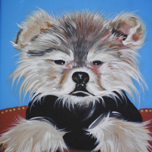 Lisa Vanderpump's "GiGGY" The House Dog of Beverly Hills. Painted by www.PicosPelegri.com South Beach Miami