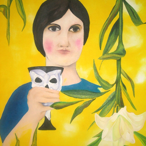 "Yiya de Murano "Painting by www.PicosPelegri.com South Beach Miami
