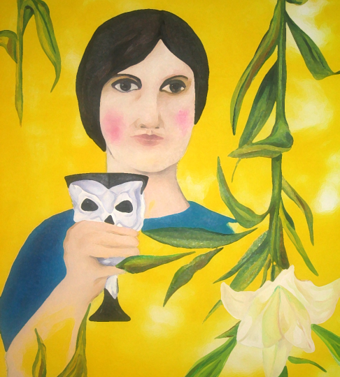 "Yiya de Murano "Painting by www.PicosPelegri.com South Beach Miami