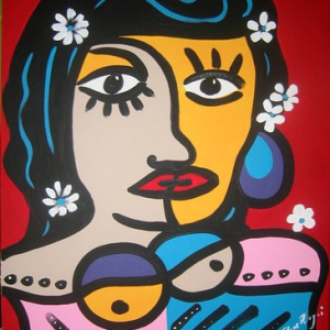 pop-art portrait by www.PicosPelegri.com South Beach Miami