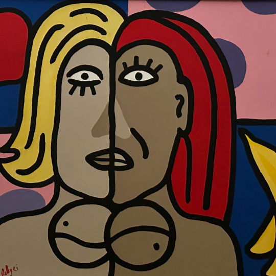 North Hampton Girls. Pop painting by www.PicosPelegri.com