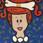 POP Painting of Wilma FlLinstone. painting by www.PicosPelegri.com South Beach Miami