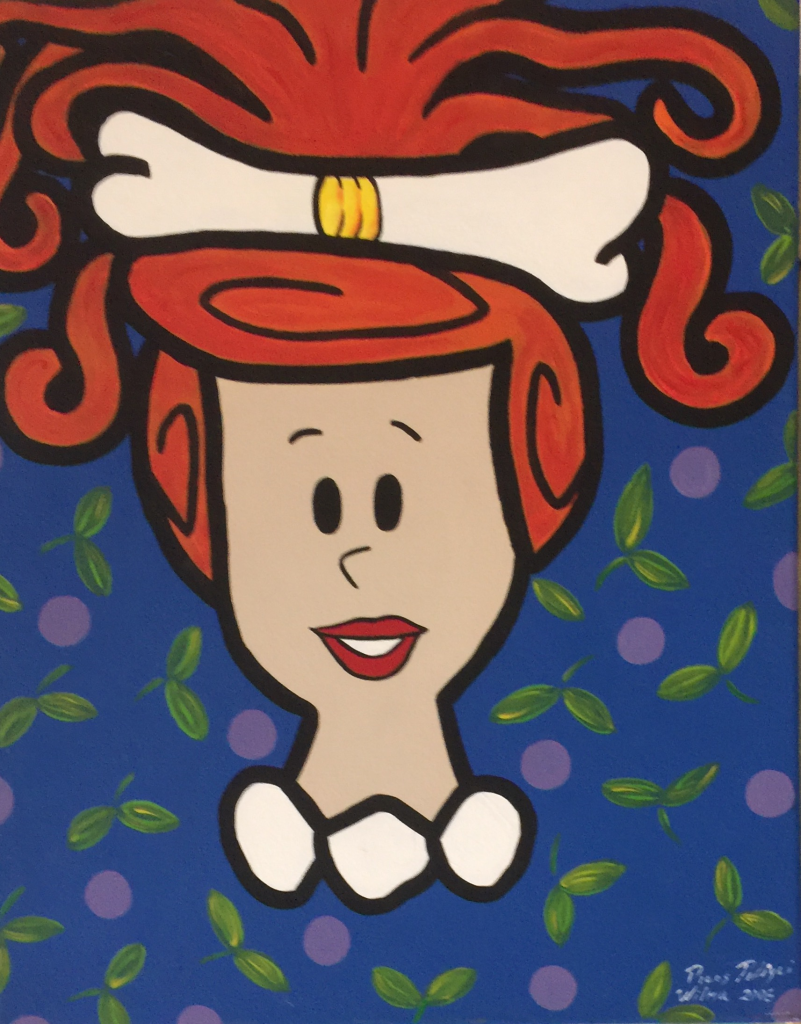 - Art by Picos Pelegri POP Painting of Wilma FlLinstone. painting by www.PicosPelegri.com South Beach Miami