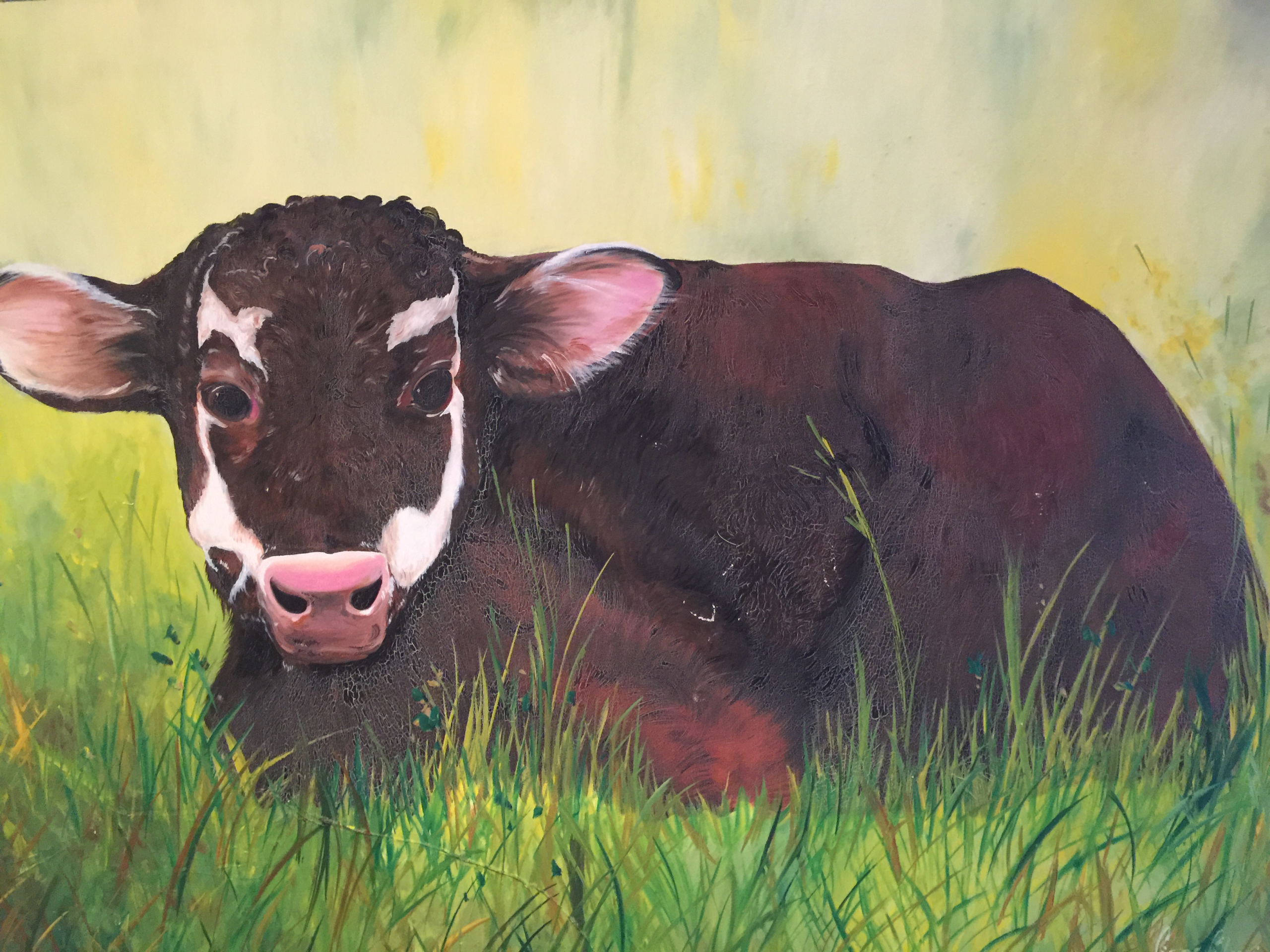 - Art by Picos Pelegri "Argentinean Calf" Painting by www.PicosPelegri.com South Beach Miami"Argentinean Calf" Painting by www.PicosPelegri.com South Beach Miami