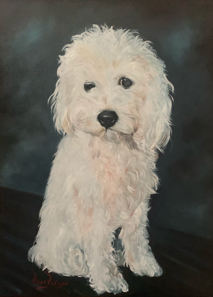 - Art by Picos Pelegri Poodle-Doodlewe painting by www.PicosPelegri.com South Beach Miami