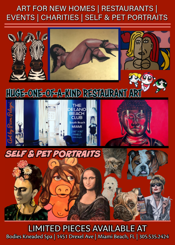 - Art by Picos Pelegri Various Pop Art Portraits and paintings by www.PicosPelegri.com South Beach Miami