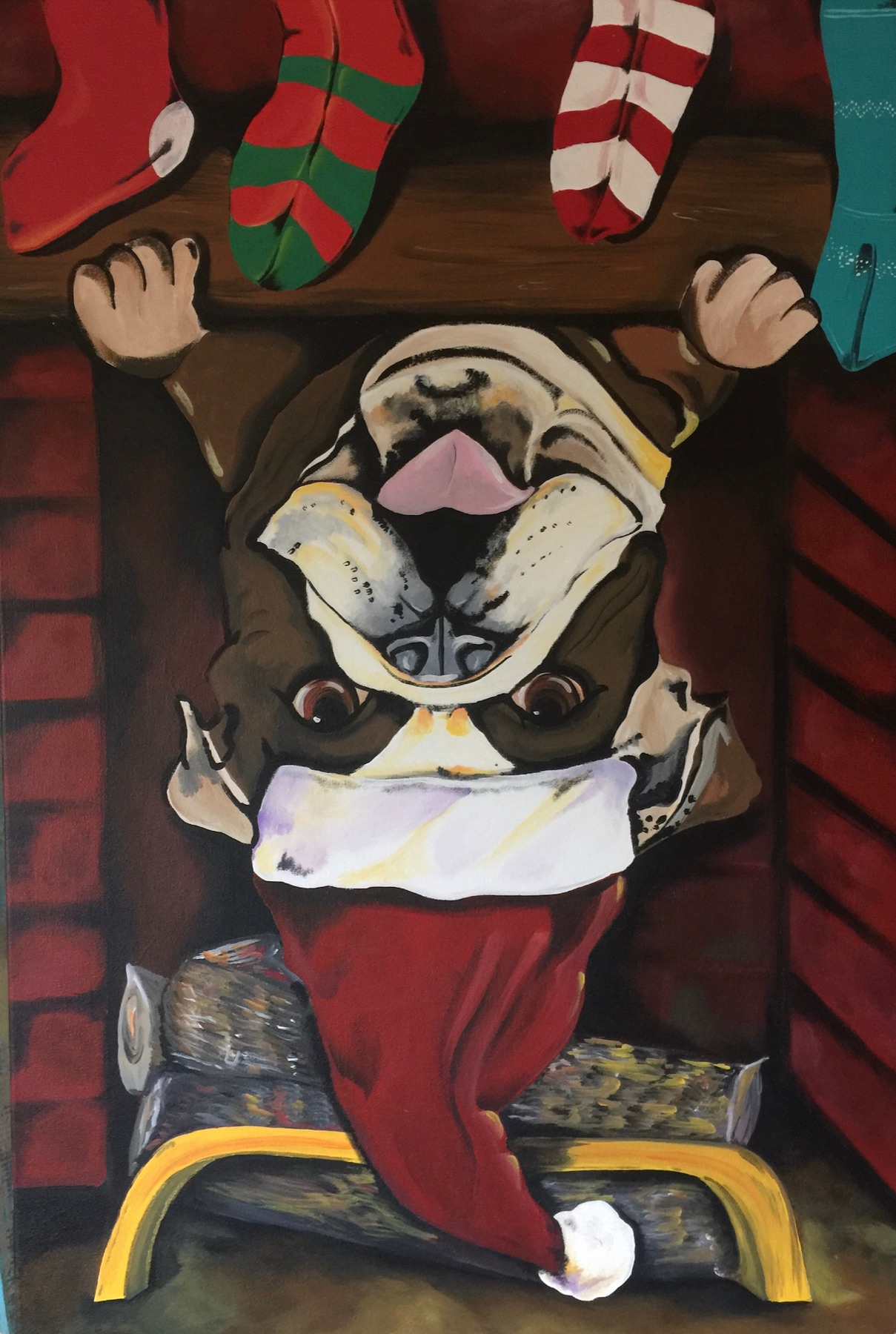 Max Down the Chimney — artwork by Mariano Picos Pelegri