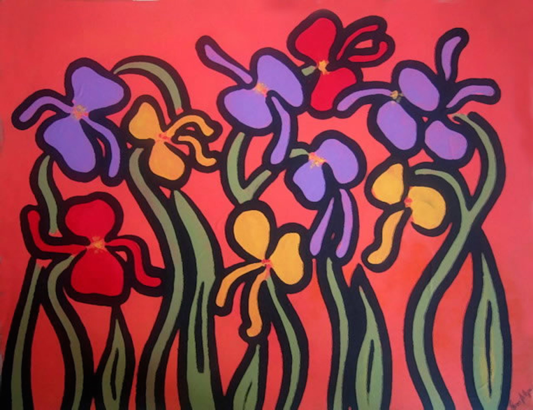 Flores en Violeta — artwork by Mariano Picos Pelegri