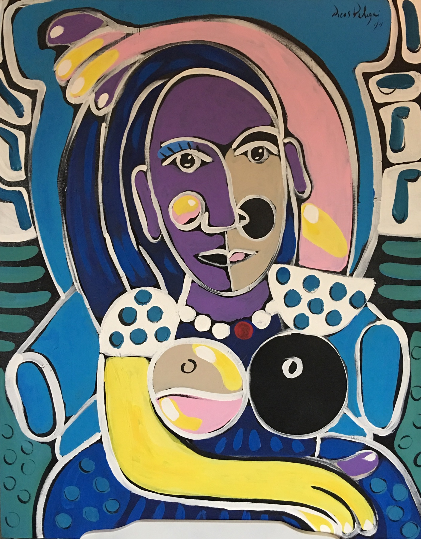 Woman with a Bowl — artwork by Mariano Picos Pelegri
