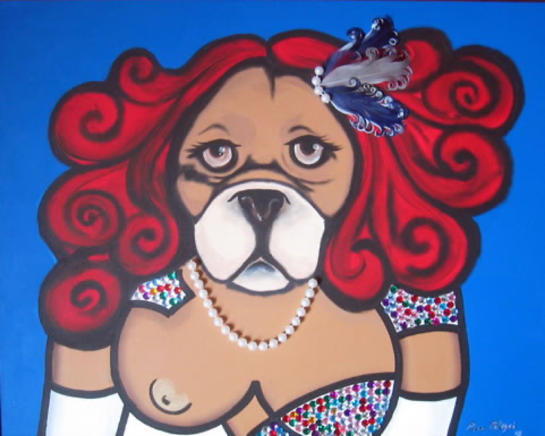 Max in Drag — artwork by Mariano Picos Pelegri
