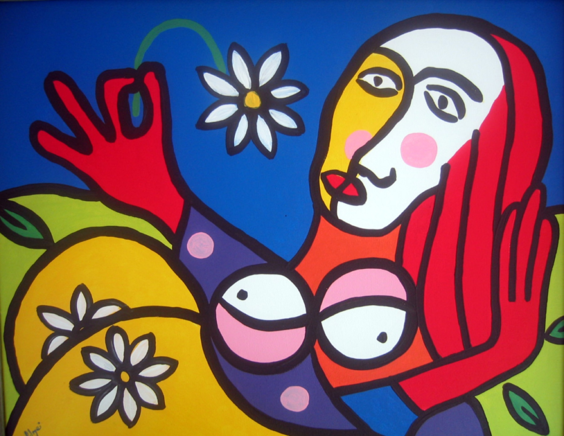 Women & Flower — artwork by Mariano Picos Pelegri